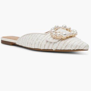 NEW Steve Madden Ira Pointed Toe Mule (Women) 7.5M, IVORY